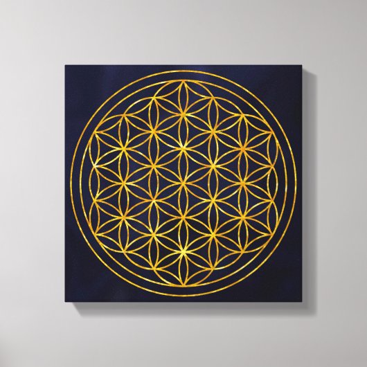 bloem des levens canvas afdruk (Voorkant)