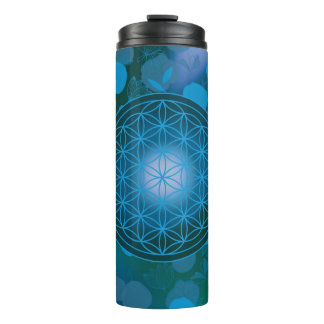 bloem des levens, chakra,zen,heilige geometrie, thermosbeker