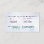 Bloem des levens - Engelenvleugels - Reiki Visitekaartje (Achterkant)