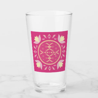 bloem des levens glas