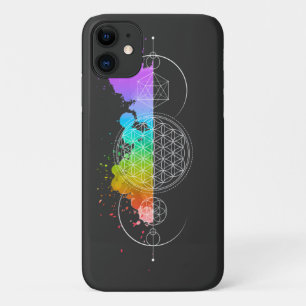 Bloem des levens - Heilige geometrie - Maan - IPho Case-Mate iPhone Case