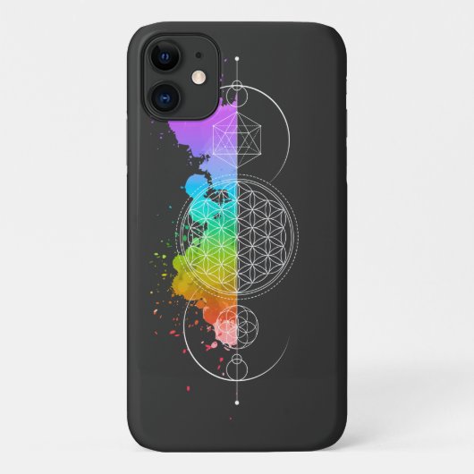 Bloem des levens - Heilige geometrie - Maan - IPho Case-Mate iPhone Case (Achterkant)