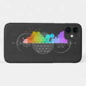Bloem des levens - Heilige geometrie - Maan - IPho Case-Mate iPhone Case (Achterkant (horizontaal))