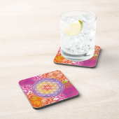 bloem des levens, heilige geometrie,zen, chakra, bier onderzetter (Rechterzijde)