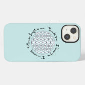 Bloem des Levens Ho'oponopono iPhone Hoesje (Achterkant horizontaal)