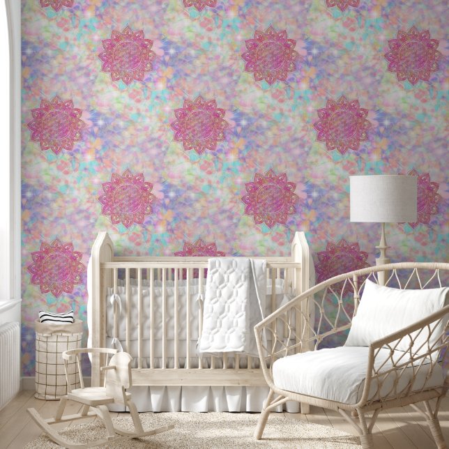 Bloem Des Levens - India Mandala 7 Behang (Kinderen)