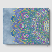 Bloem Des Levens - Mandala India-stijl 1 Gastenboek (Achterkant)