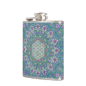 Bloem Des Levens - Mandala India-stijl 1 Heupfles (Links)