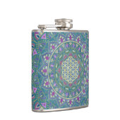 Bloem Des Levens - Mandala India-stijl 1 Heupfles (Rechts)