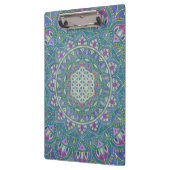 Bloem Des Levens - Mandala India Stijl 1 Klembord (Links)