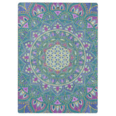 Bloem Des Levens - Mandala India Stijl 1 Klembord (Achterkant)