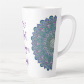 Bloem Des Levens - Mandala India Stijl 1 Latte Mok (Rechts)