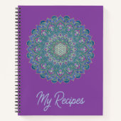 Bloem Des Levens - Mandala India Stijl 1 Notitieboek (Voorkant)