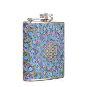 Bloem Des Levens - Mandala India Stijl 2 Heupfles (Rechts)