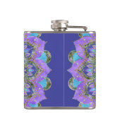 Bloem Des Levens - Mandala India Stijl 2 Heupfles (Achterkant)