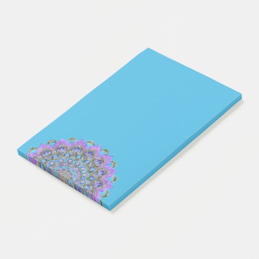 Bloem Des Levens - Mandala India Stijl 2 Post-it® Notes (Schuin)