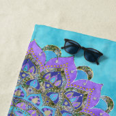Bloem Des Levens - Mandala India Stijl 2 Strandlaken (In situ)