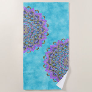 Bloem Des Levens - Mandala India Stijl 2 Strandlaken