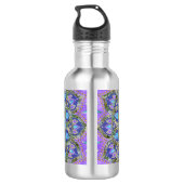 Bloem Des Levens - Mandala India Stijl 2 Waterfles (Achterkant)