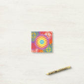 Bloem des levens mandala zen post-it® notes (Op bureau)