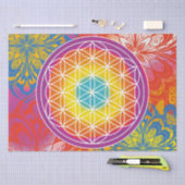 Bloem des levens mandala zen tissuepapier (Craft)