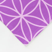 Bloem des Levens Patroon Fleece Deken (Hoek)