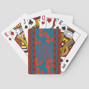 Bloem des levens pokerkaarten