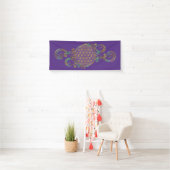 Bloem Des Levens - Spiraal Ornamenten 1 Spandoek (Insitu)