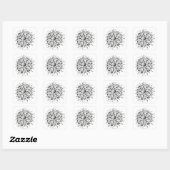 Bloem des Levens Vierkante Sticker (Vel)