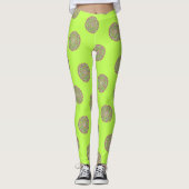Bloem Des Levens - Vintage Bloemornamenten 2 Leggings (Voorkant)