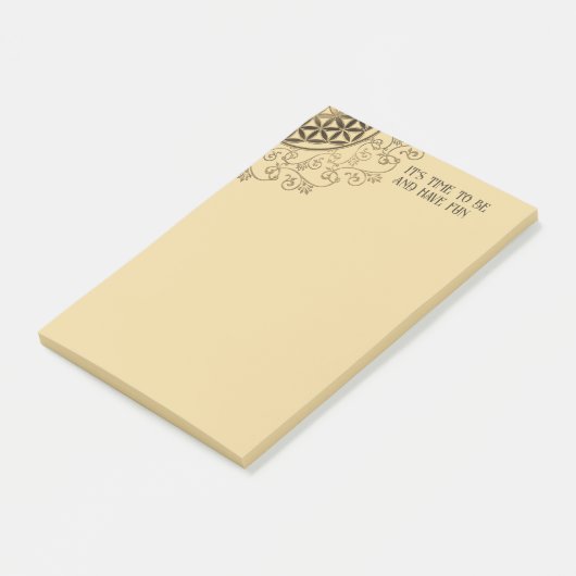 Bloem Des Levens - Vintage Ornamenten Mandala 2 Post-it® Notes (Schuin)