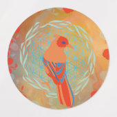 Bloem des levens vogel labels (Design 2)