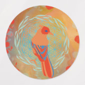 Bloem des levens vogel labels (Design 1)