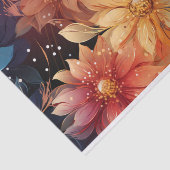 Bloem Donkere decoupage Tissuepapier (Detail)