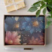 Bloem Donkere decoupage Tissuepapier (Geschenk)