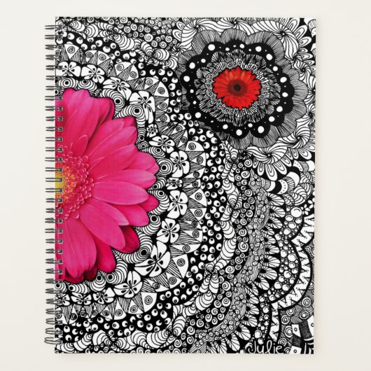 Bloem Doodle Art Collage Planner (Voorkant)
