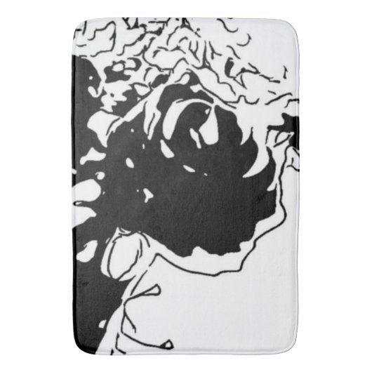 Bloem Doodle Badmat (Voorkant Verticaal)