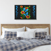 Bloem Doodle Canvas Afdruk (Insitu (Slaapkamer))