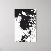 Bloem Doodle Canvas Afdruk (Voorkant)