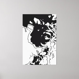 Bloem Doodle Canvas Afdruk