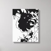 Bloem Doodle Canvas Afdruk (Voorkant)