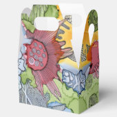 Bloem Doodle Favor Box Bedankdoosjes (Geopend)