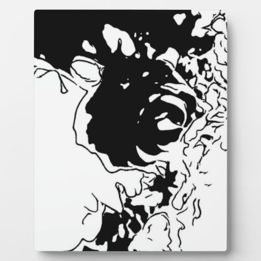 Bloem Doodle Fotoplaat (Voorkant)