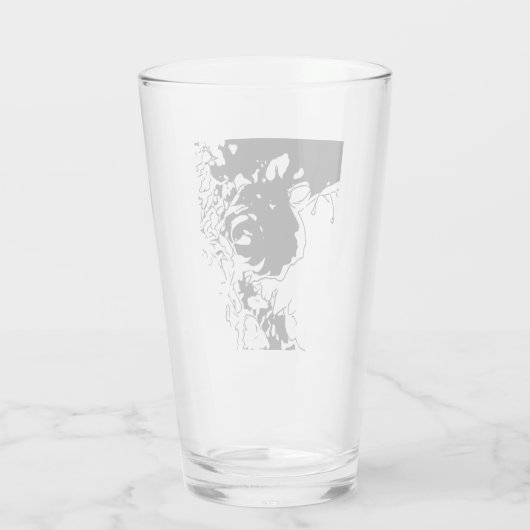 Bloem Doodle Glas (Achterkant)