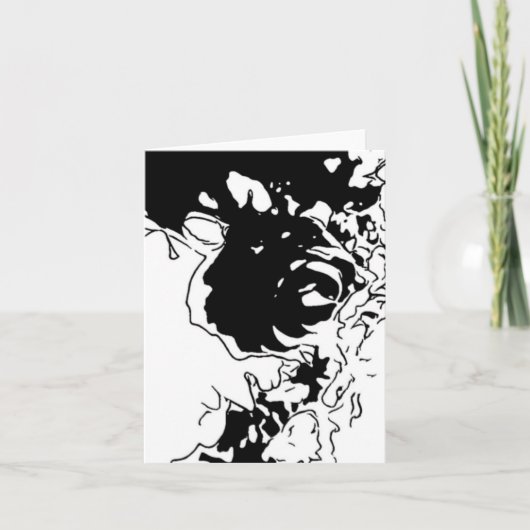 Bloem Doodle Kaart (Voorkant)