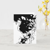 Bloem Doodle Kaart (Gele Bloem)