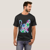 Bloem doodle kat LGBTQ Polyseksueel Poly Pride Vla T-shirt (Voorkant volledig)