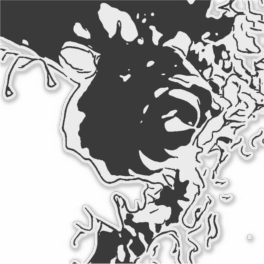 Bloem Doodle Sticker (Voorkant)