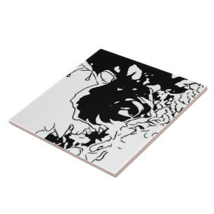 Bloem Doodle Tegeltje
