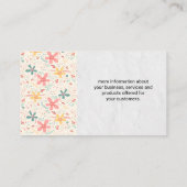 Bloem Doodles Visitekaartje (Achterkant)